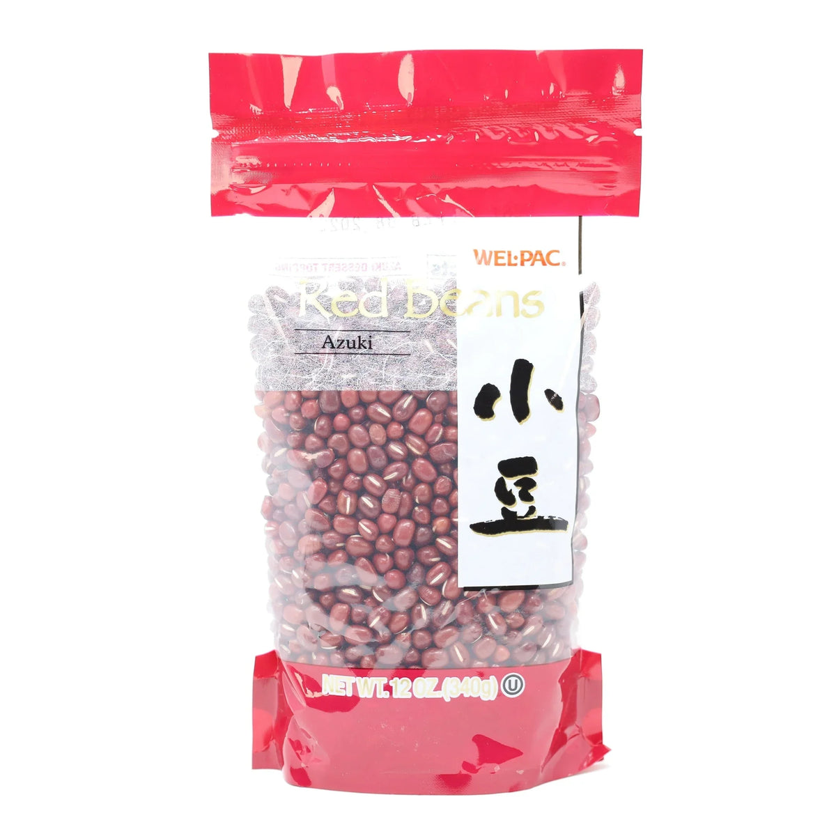 WEL-PAC RED BEANS AZUKI PACK 12OZ/340G