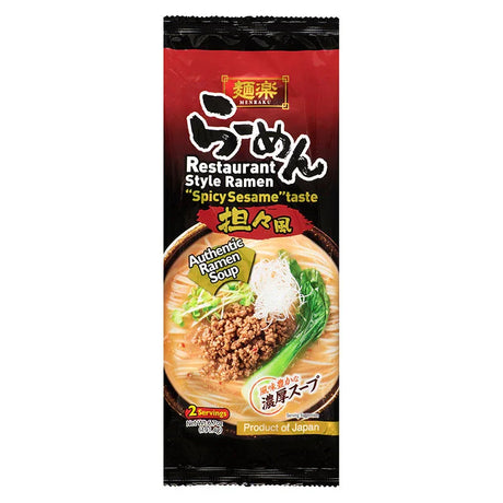 MENRAKU RESTAURANT STYLE RAMEN SPICY SESAME TASTE 6.7OZ/191.4G